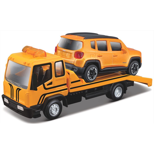 Tow Truck Car Hauler + Jeep Renegade - John Ayrey Die Casts